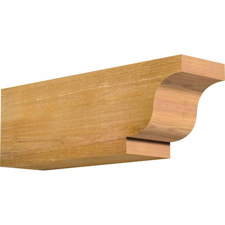 Ekena Millwork Newport Rough Sawn Rafter Tail, Western Red Cedar, 6"W x 8"H x 24"L RFT06X08X24NEW00RWR